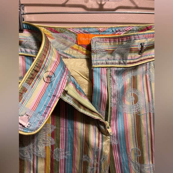 Cynthia, Cynthia Steffe vintage paisley & striped pants size 4, retail $220 - Picture 10 of 17